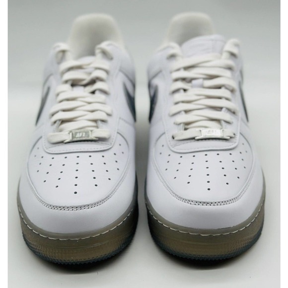 NEW Nike Air Force 1 '07 PRM Low AF1 Silver White DX3945-100 - Picture 2 of 7